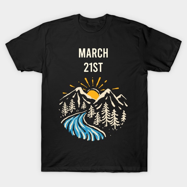Landscape March 21st 21 T-Shirt by blakelan128